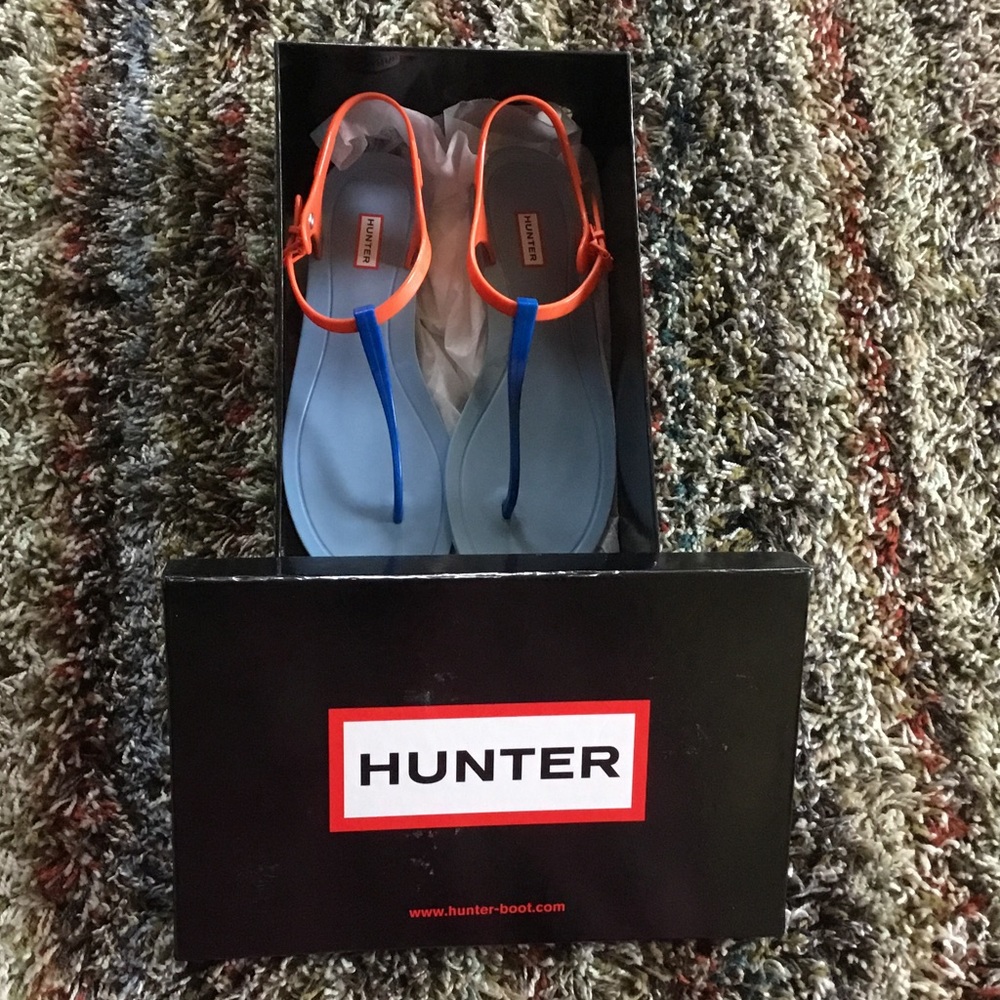 π Hunter boots sandals sz 9 - Picture 2 of 5